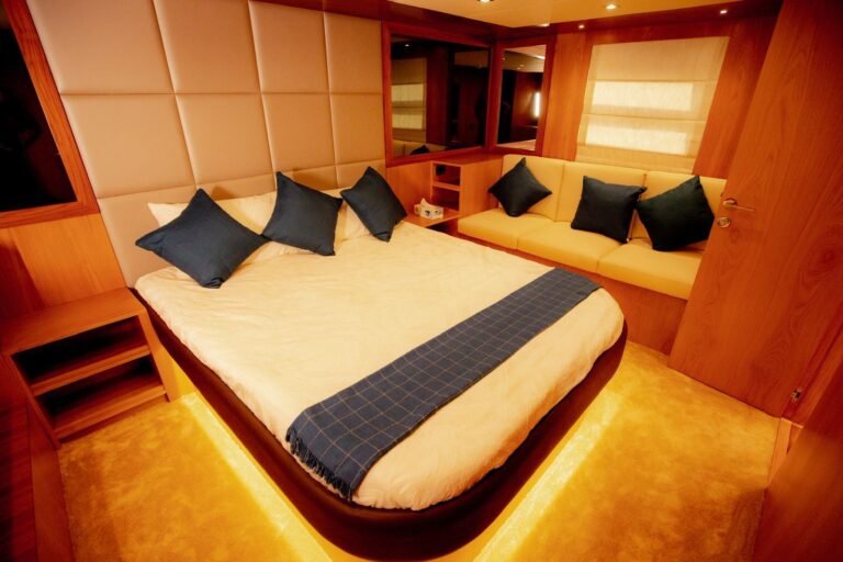 Luxury craftsmanship details on YRD Prestige 70ft